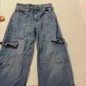 American Eagle Outfitters Blue Flare & Wide Leg Jeans